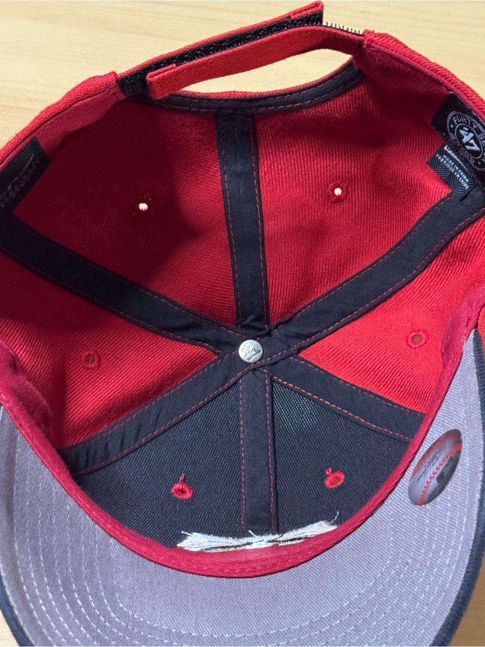 '47 Red and Navy Minnesota Twins Clean Up Cap - Picture 4 of 8